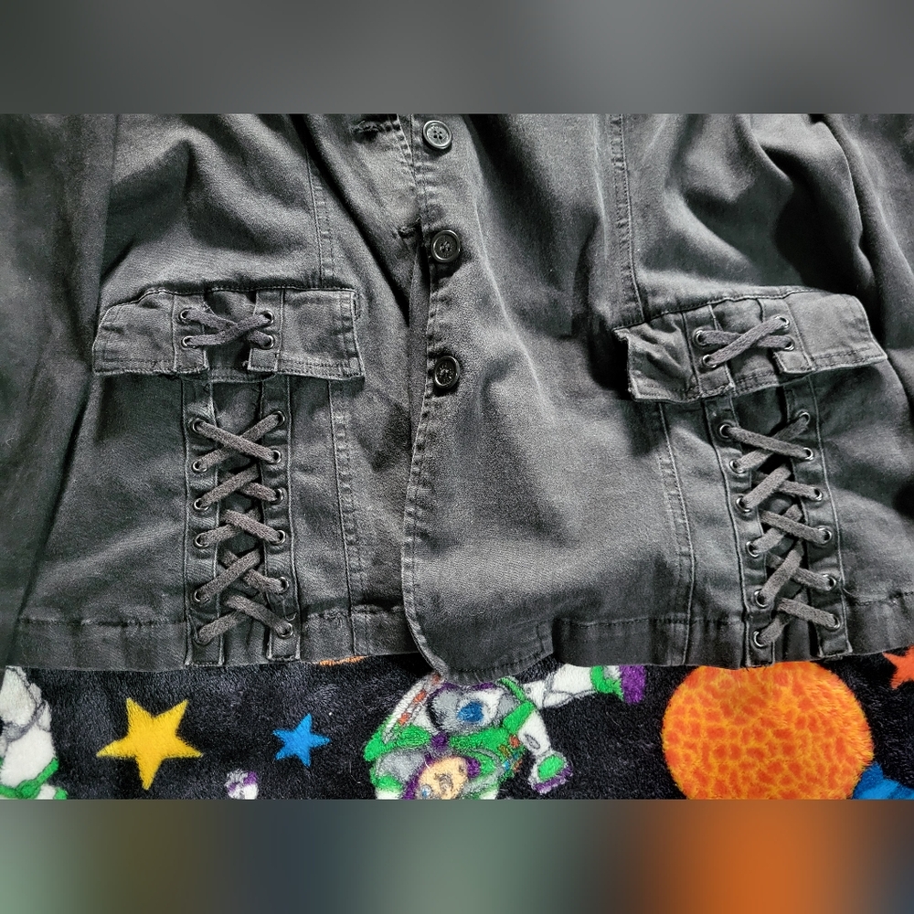 Tripp NYC VINTAGE 2X Black Button-Up Jacket with Lace Details - Picture 14 of 16